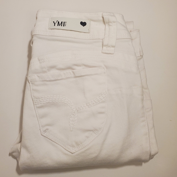 YMI Denim - YMI Distressed White Skinny Jeans